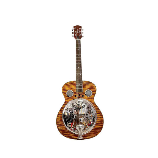Beginner Metal Soundbox Guitar, Full Size Round Neck Traditional Soundbox, Built-in Preamp